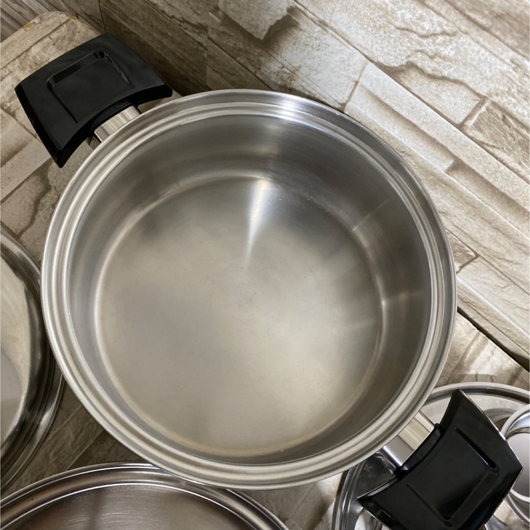 ロイヤルクイーンIH対応2コート&小フライパン他 取手鍋蓋部品新品交換