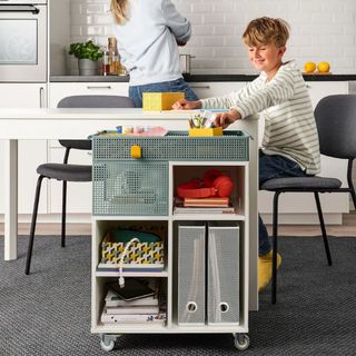 IKEA - 【廃盤品】IKEA 1番左のモルゲル MOLGER ベンチ 棚 木製ラック