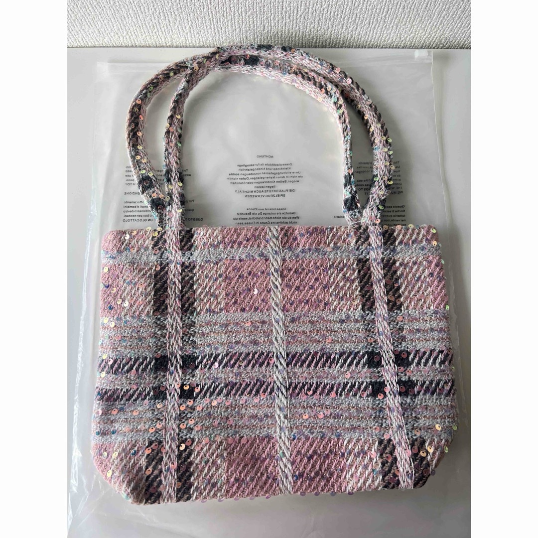 CHANEL - CHANELシャネル ココマークツイードスパンコール トート