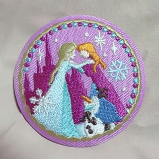 Disney - ディズニー 刺繍缶バッジ ビスケット2 アナ雪 アナと雪の女王