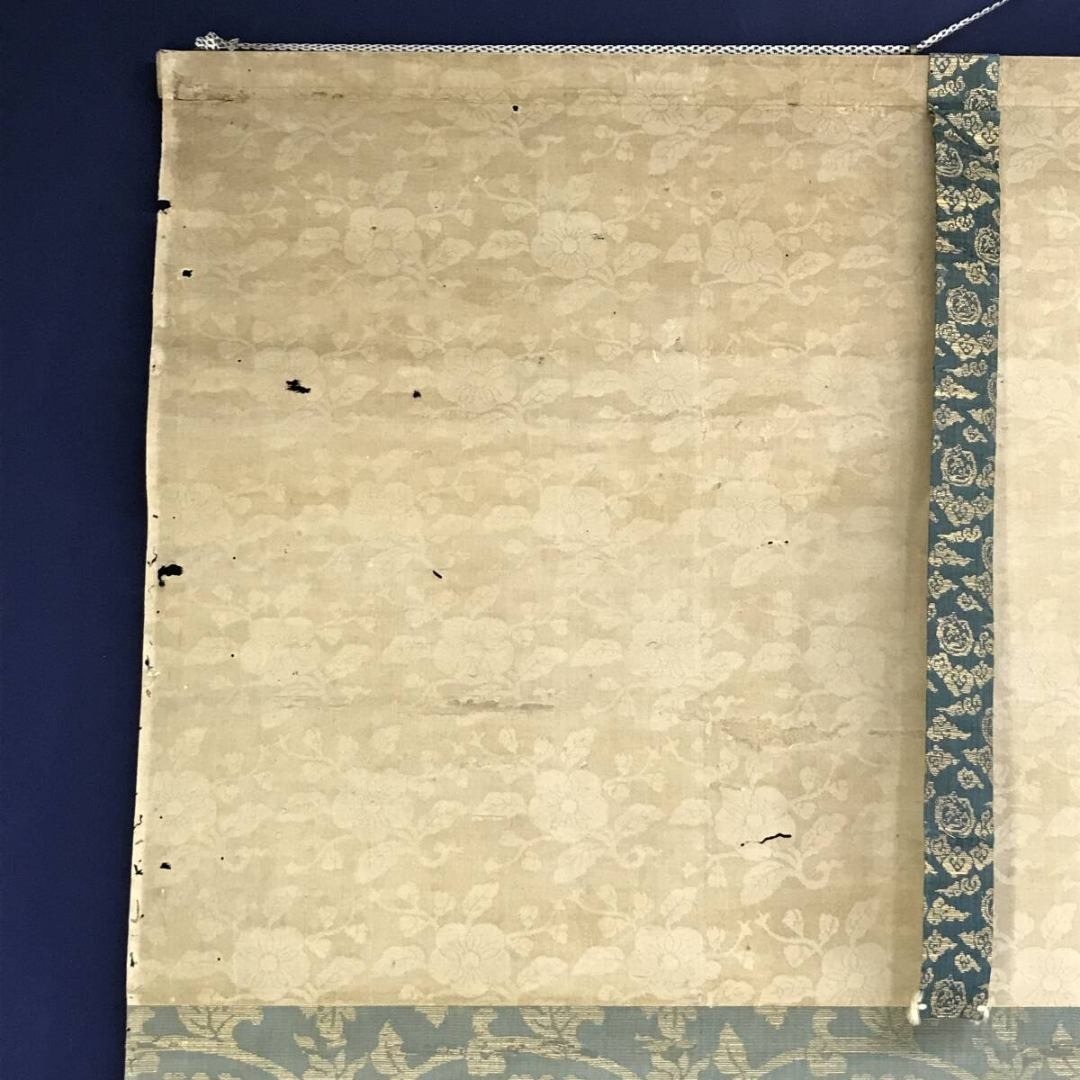 真作/狩野安信/狩野永真/虎図/トラ/阿吽/花鳥図/掛軸☆宝船☆AK-856の