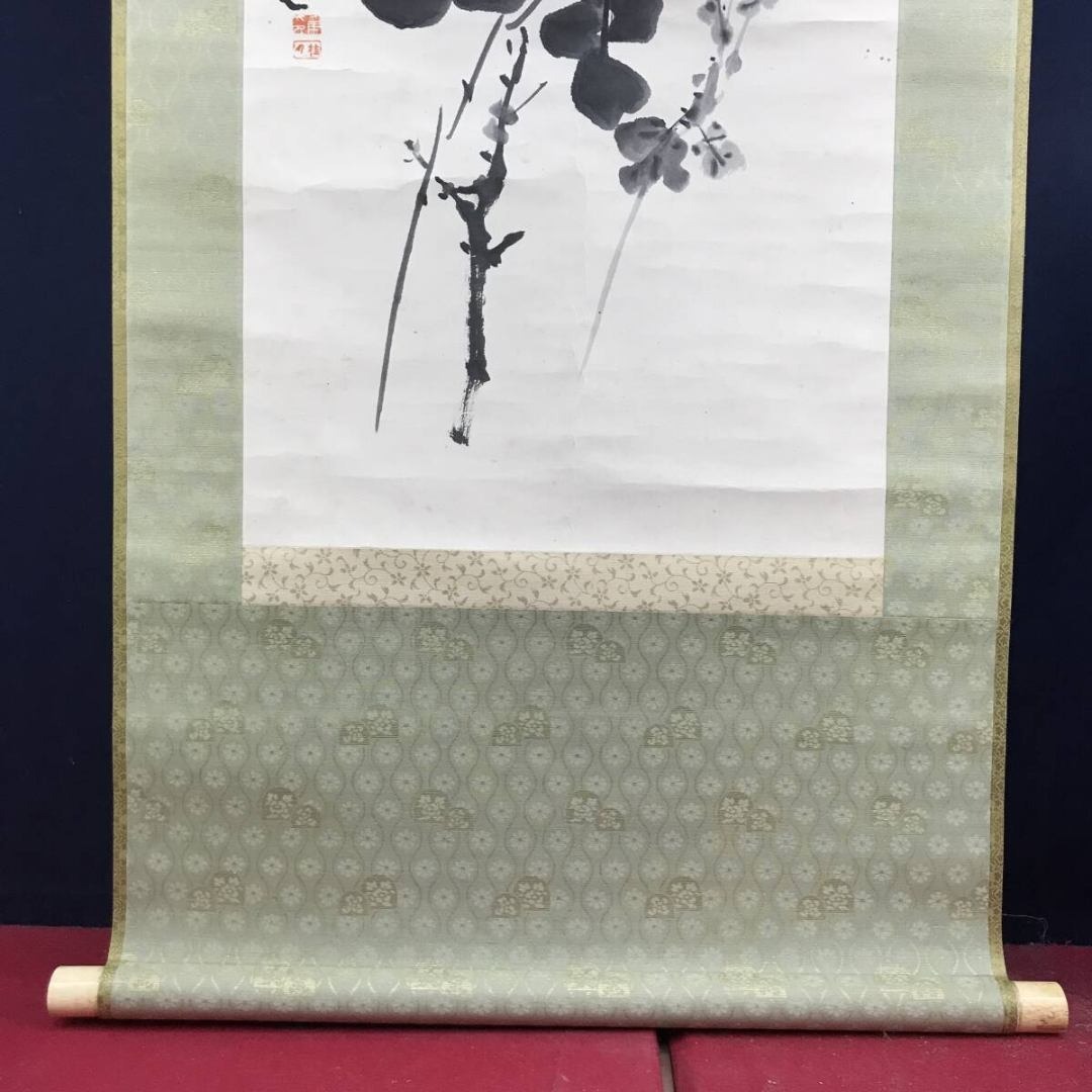 真作/松林桂月/菊画賛/花図/掛軸☆宝船☆AK-875の通販 by 掛軸✩宝船