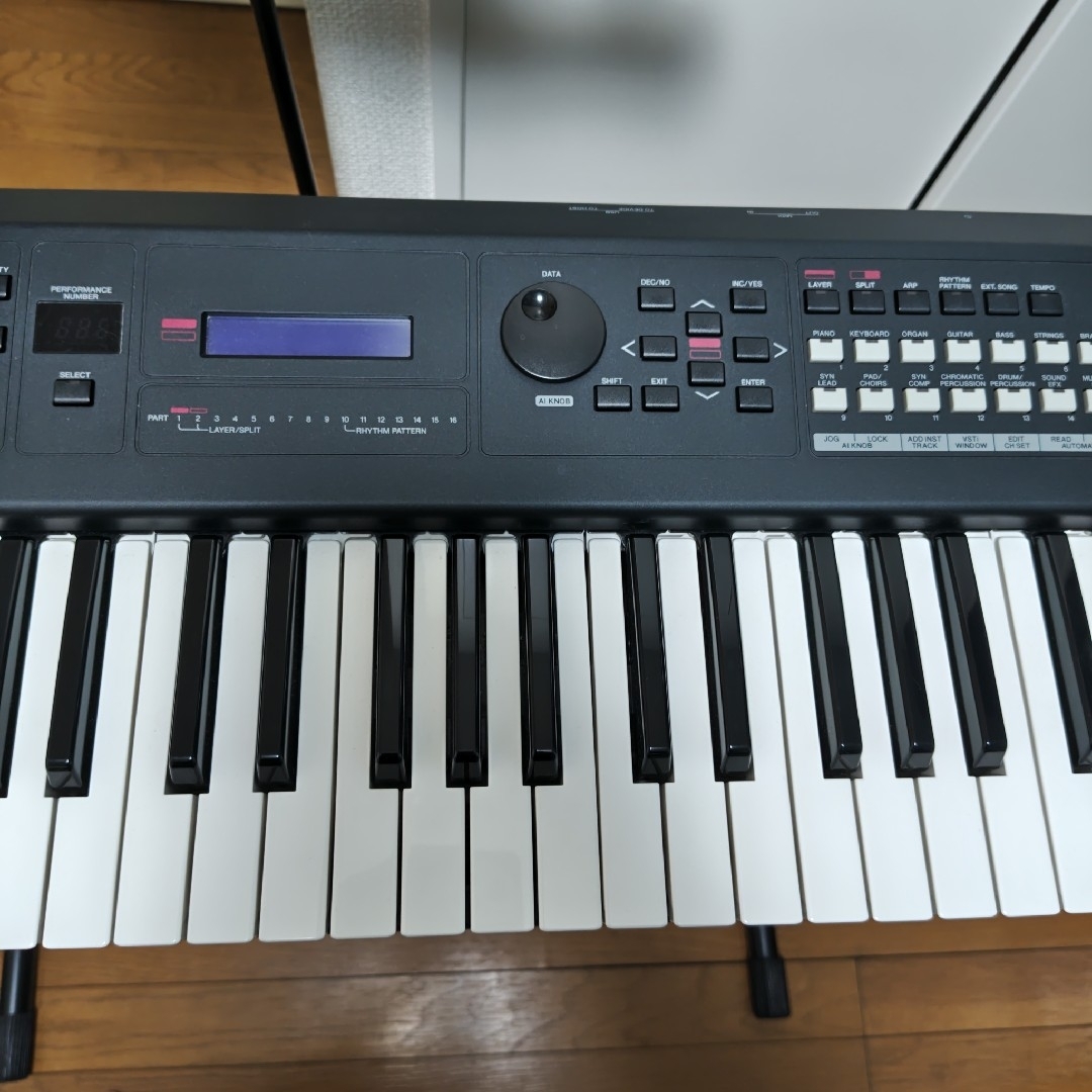 ヤマハ - YAMAHA MX61 シンセサイザー 61鍵 動作良好 スタンド付 付属