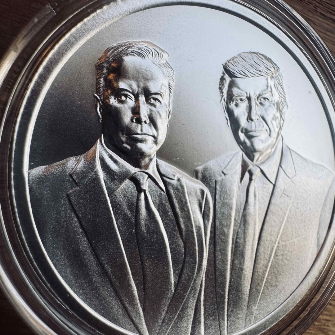 レア！！）トランプ大統領/イーロンマスク 1オンス 銀貨の通販 by お