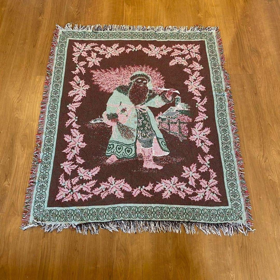 VINTAGE - 希少 サンタクロース ゴブラン 136×117 ヴィンテージラグ