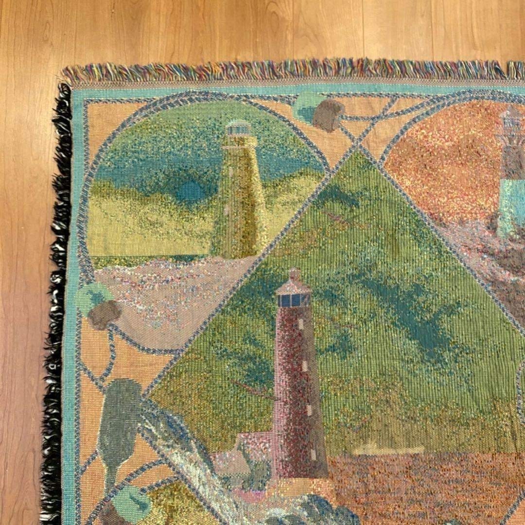 VINTAGE - 【美品】CROWN CRAFTS 灯台柄 ゴブラン織り ヴィンテージ