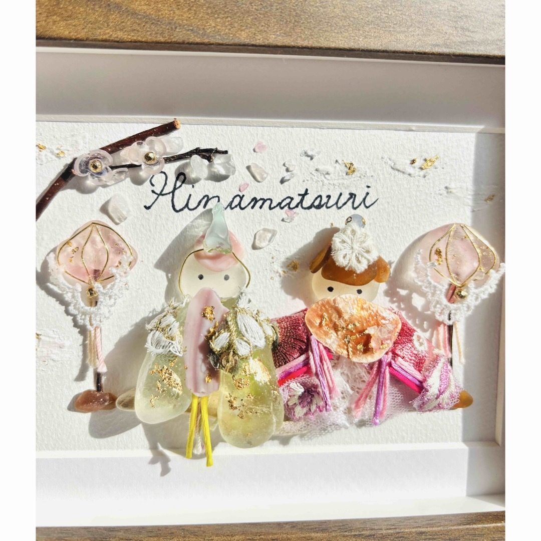 seaglass art ✴︎海の宝石〜桜咲くひなまつり〜№02の通販 by seaglass