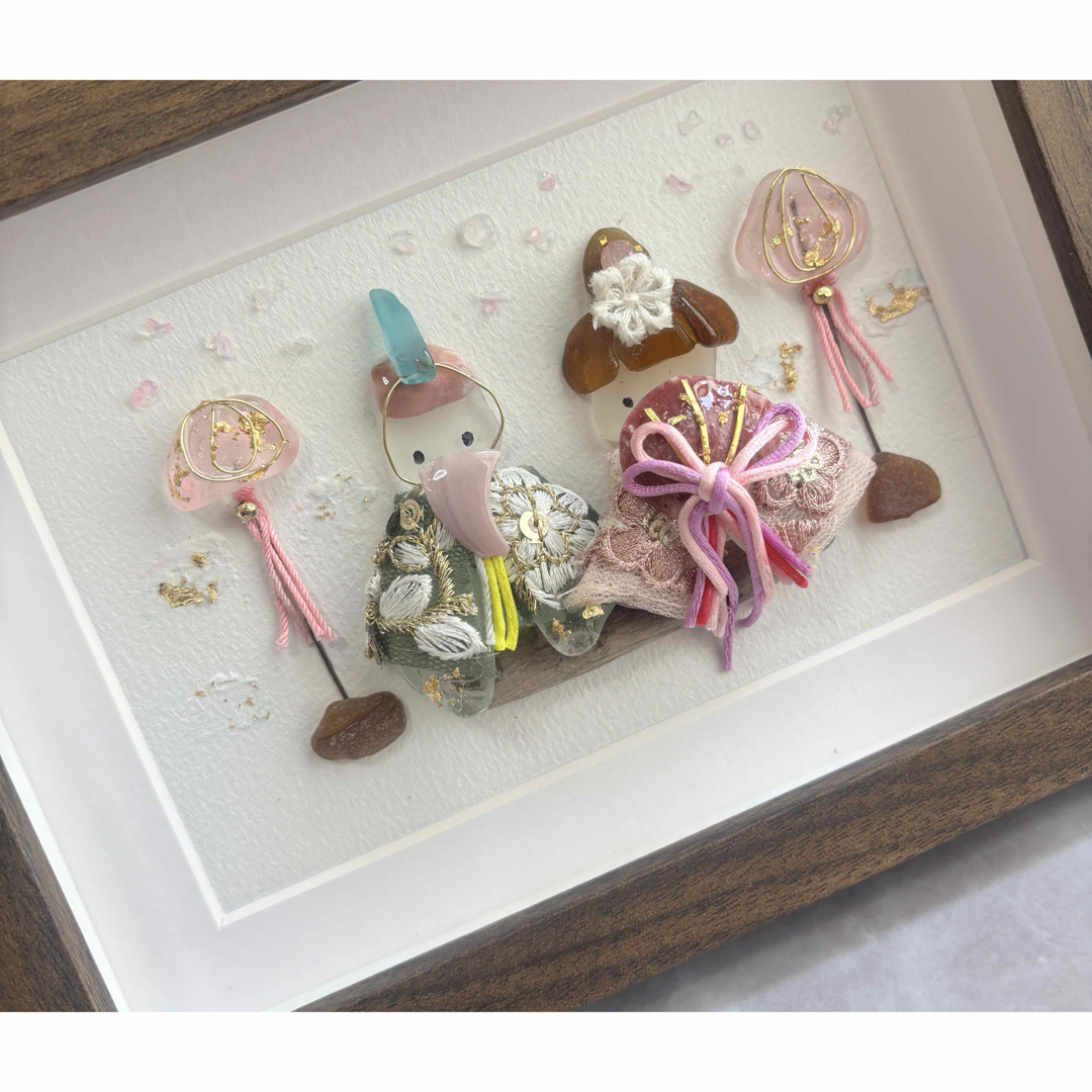 seaglass art ✴︎海の宝石〜桜咲くひな祭り〜 №03の通販 by seaglass