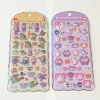 Disney - 8枚セット コンプリート ボンボンドロップシール ミニ