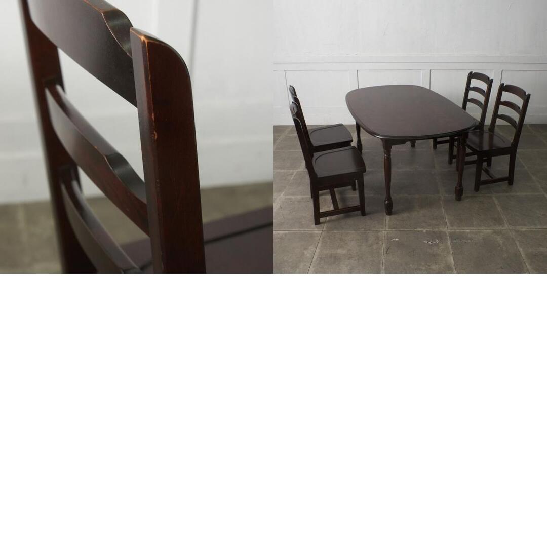 発送の場合は即購入不可】 4脚セット 北海道民芸家具 ラダーバック