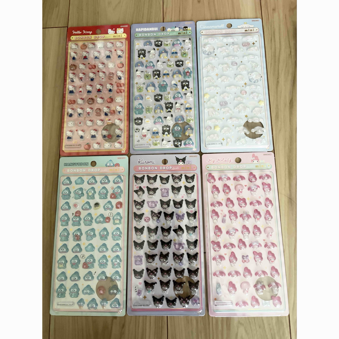 サンリオ - 【正規品】サンリオ ボンボンドロップシール mini 6種