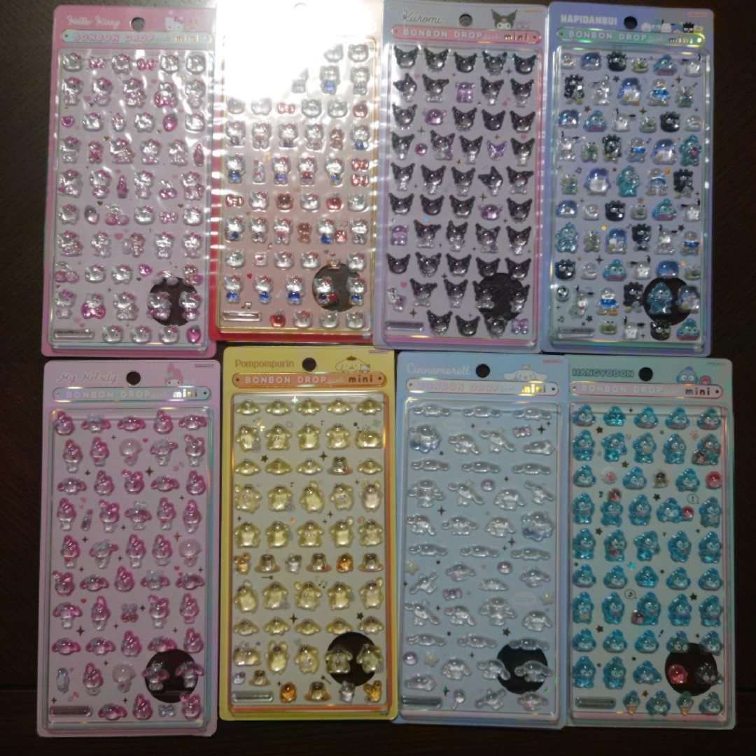 ボンボンドロップシールmini サンリオ8種類コンプリートセット
