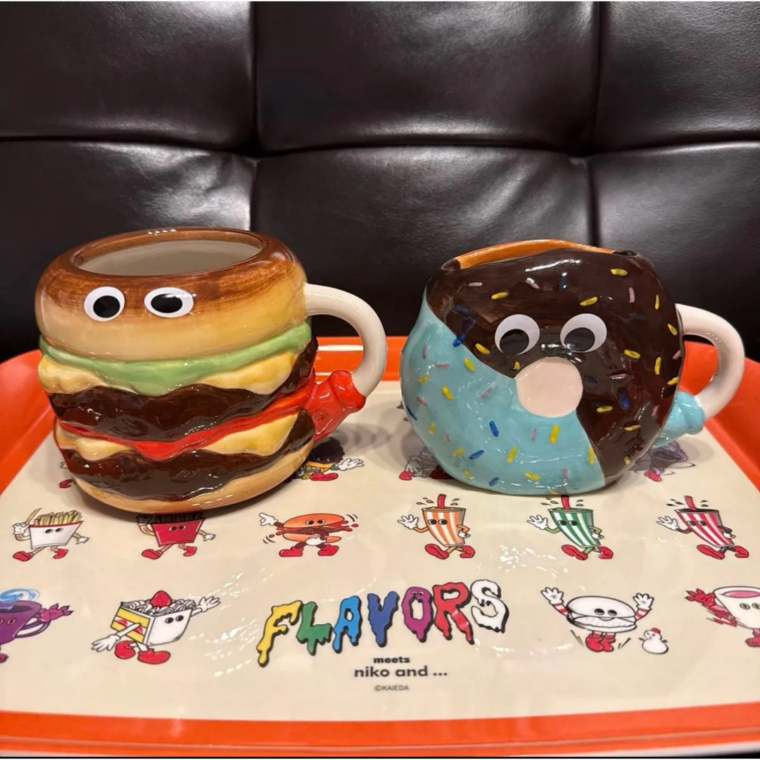 niko and - ニコアンド FLAVORS ハンバーガーマグ ドーナツマグ