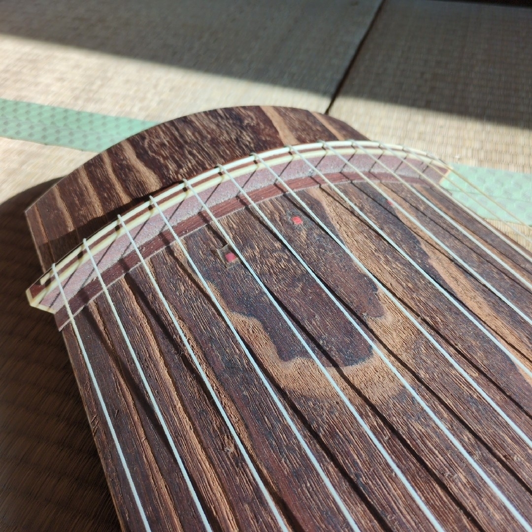 ①※※廃棄します※※生田流 師範代使用品☆十三絃 お琴 箏 琴 和楽器の