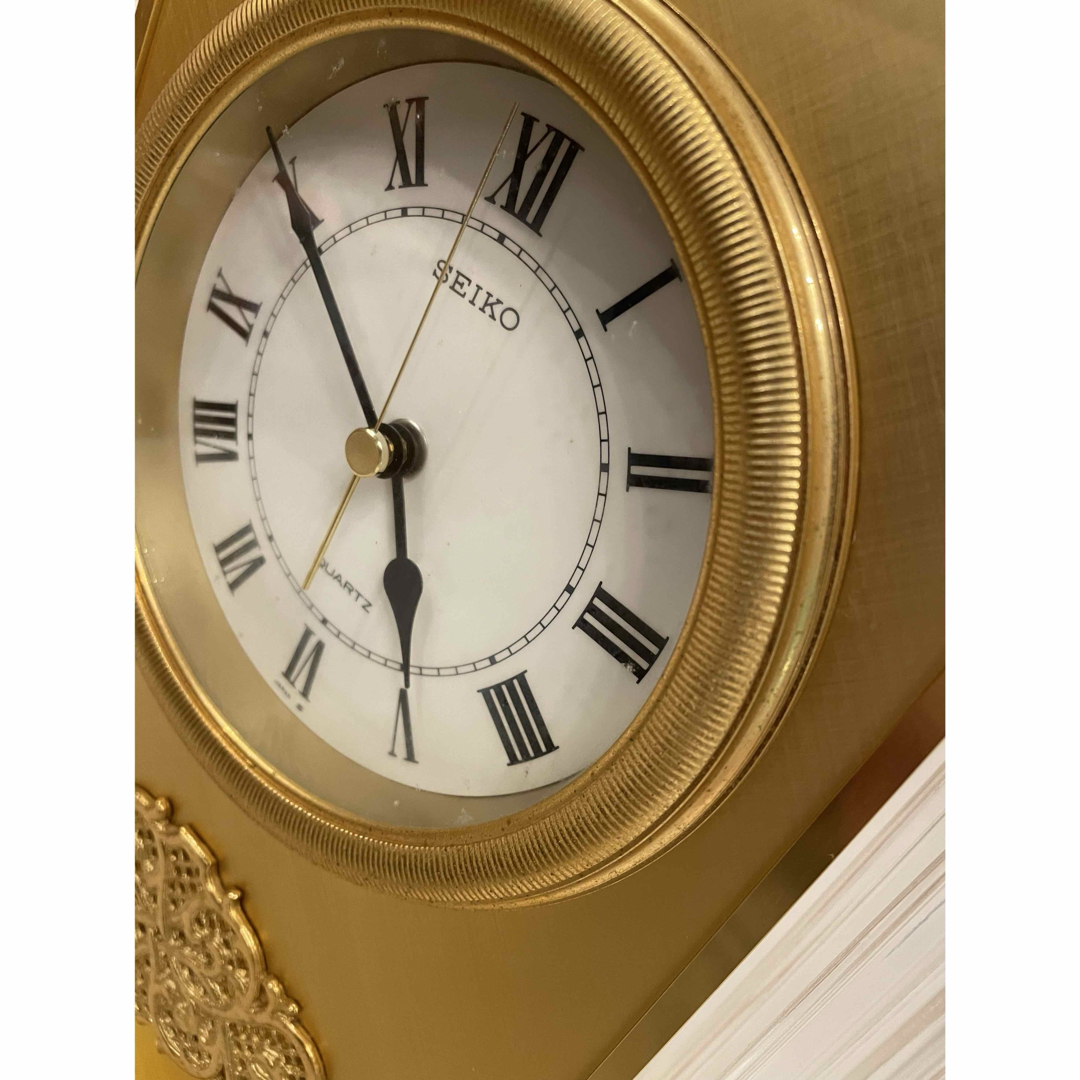 SEIKO - ジャンク品 SEIKO セイコー QUARTZ クオーツ QF724G 置時計の