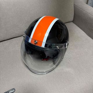 昭和レトロ】KUNOH クノー工業 半ヘルメット フジペンギン刻印有り