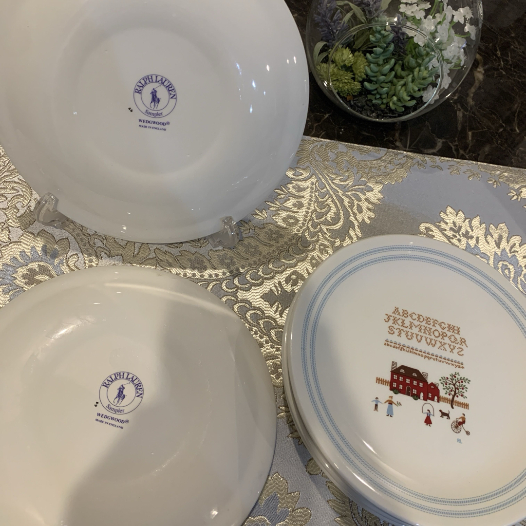 ウェッジウッド ラルフローレン サンプラー 20.5cmデザートプレート 6枚