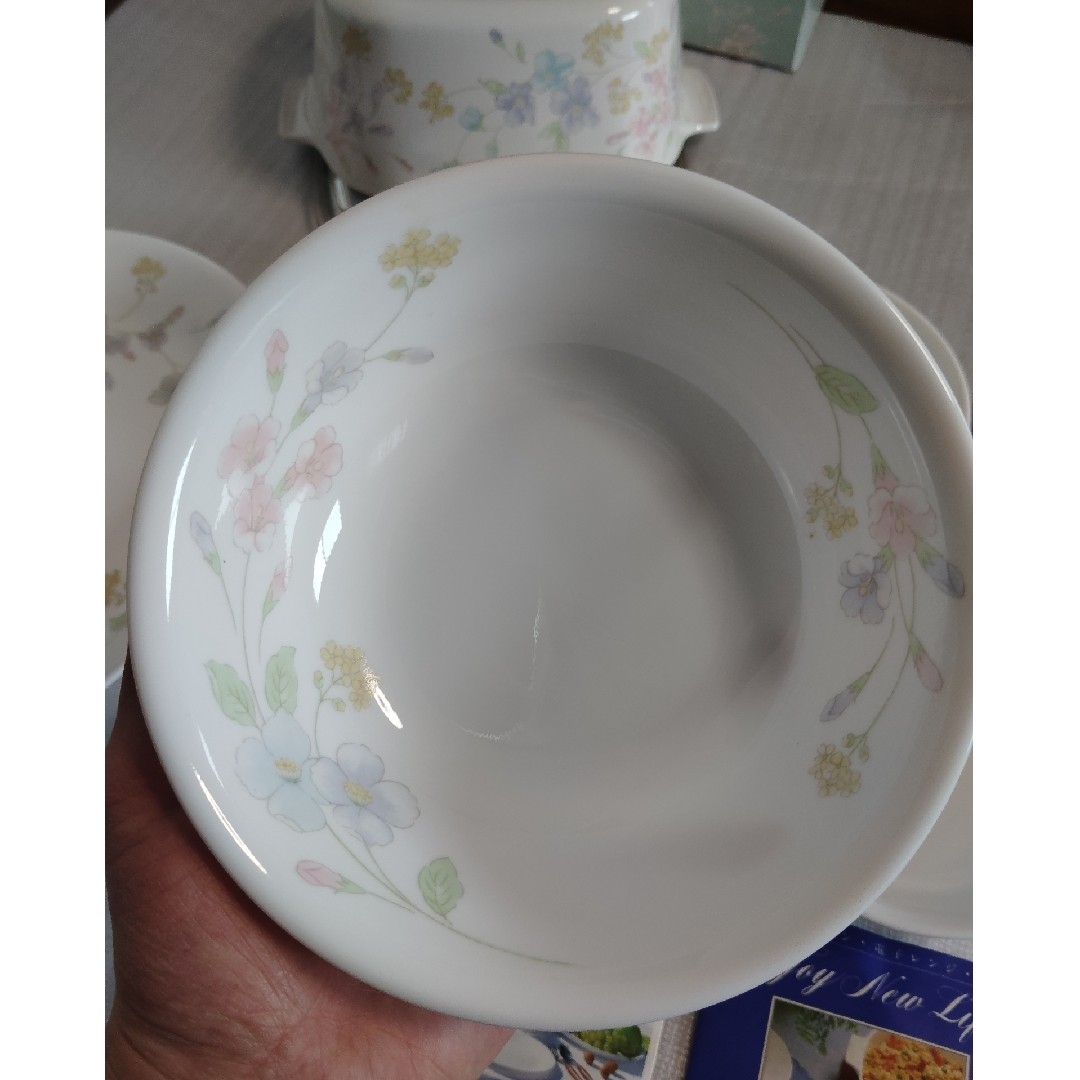 CORELLE - 未使用 コレール メイブルー 廃盤 プレート ボウル 鍋