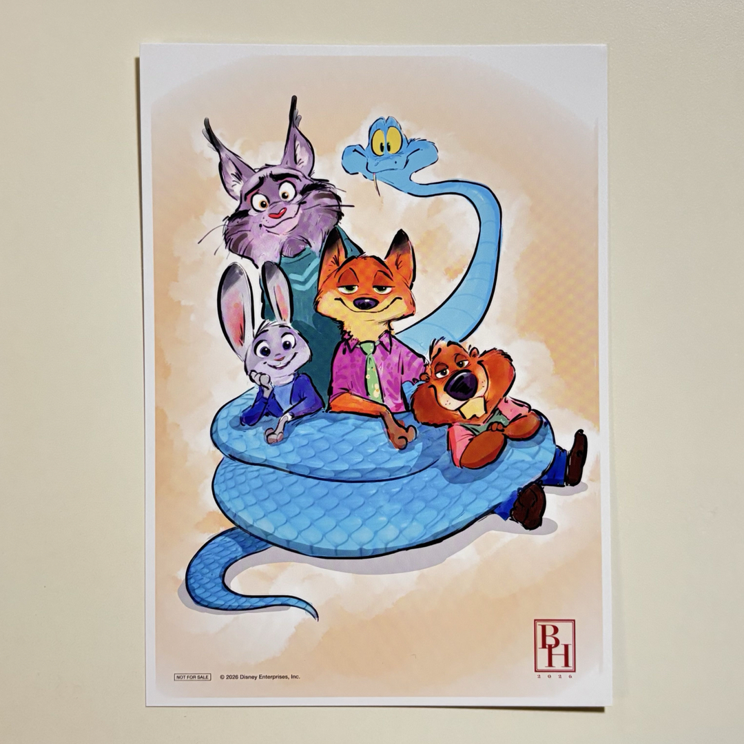 Disney - ディズニー ズートピア2 入場特典 第6弾 プレミアムアート