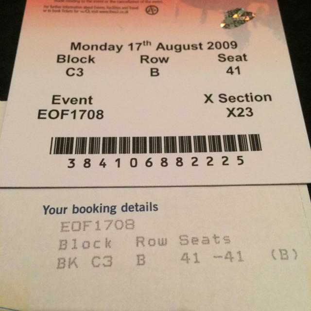 マイケルジャクソン THIS IS IT ライブチケット チケットマスター付き