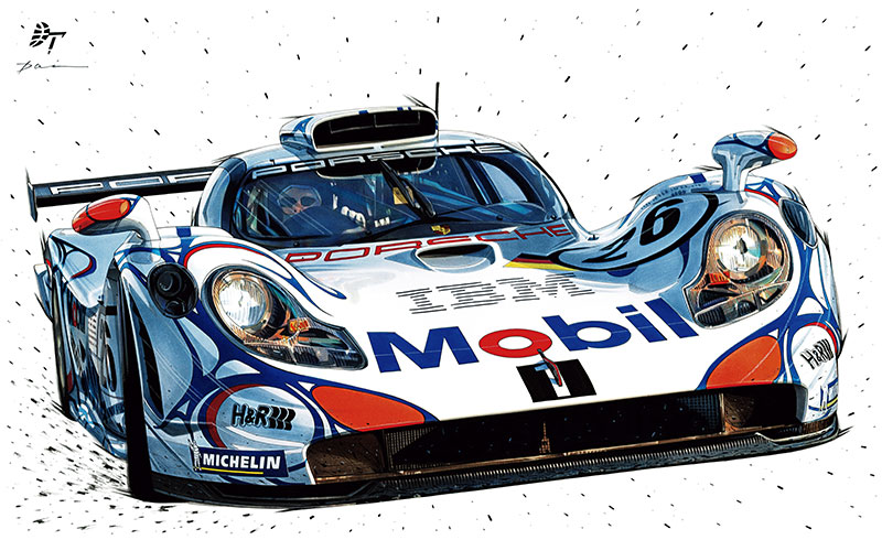 Fujisan限定販売・田村 大 ポルシェ画集「DAI TAMURA ILLUSTRATION ART