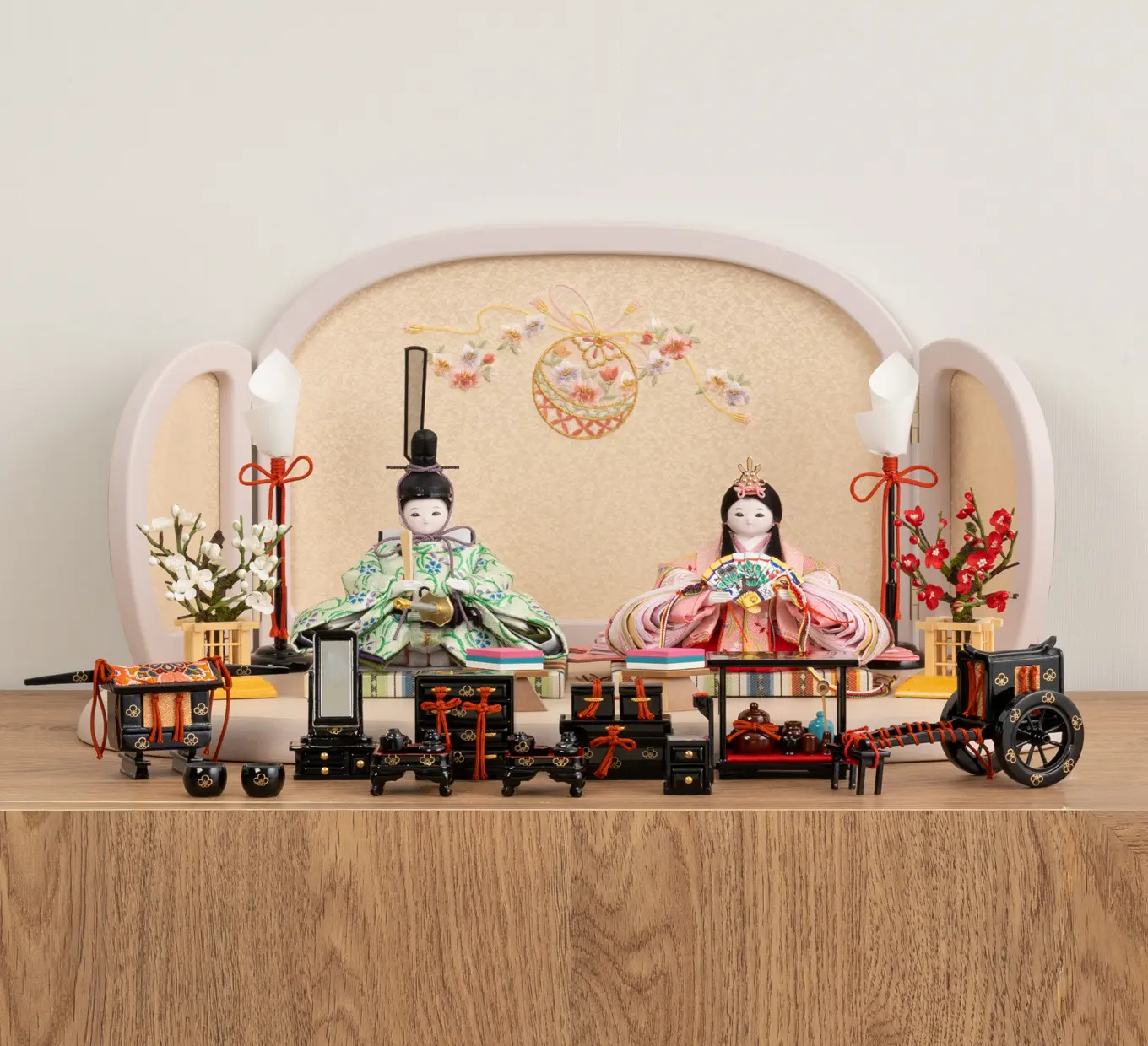 雛人形「高級雛道具 フルセット」｜雛人形の通販 ふらここ