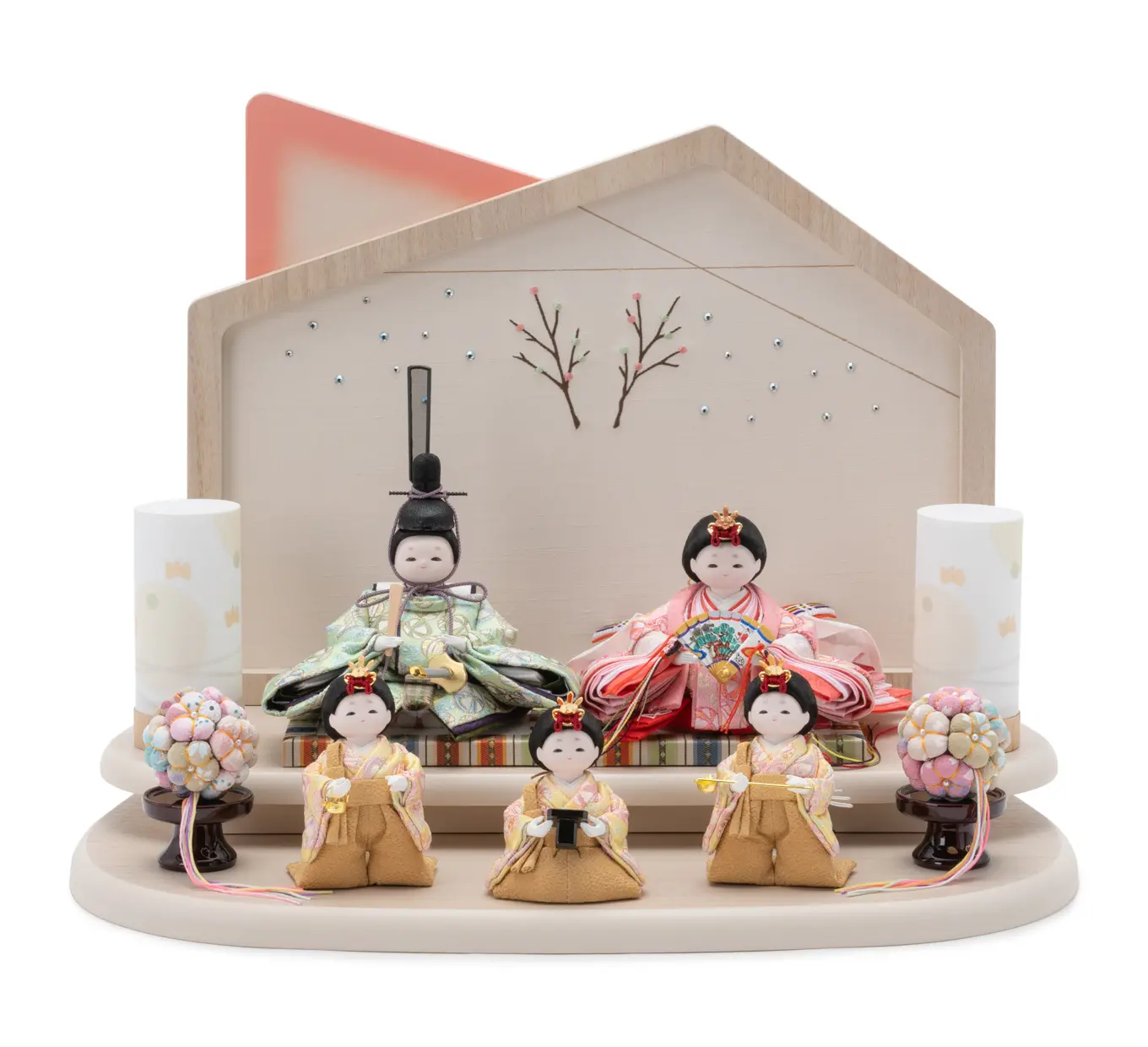 雛人形「うたうた 衣装着・手まり尽くし・桜色」｜雛人形の通販 ふらここ