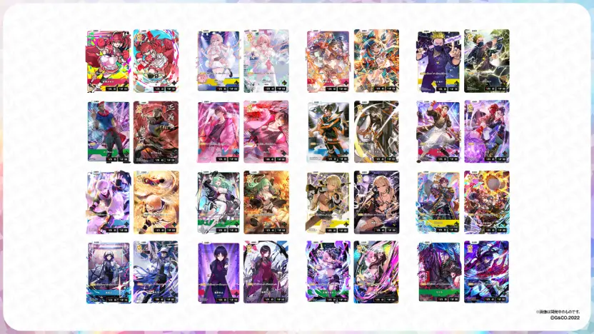 甘結もか、赤見かるび、どぐらがカード化 TCG『Xross Stars』第2弾