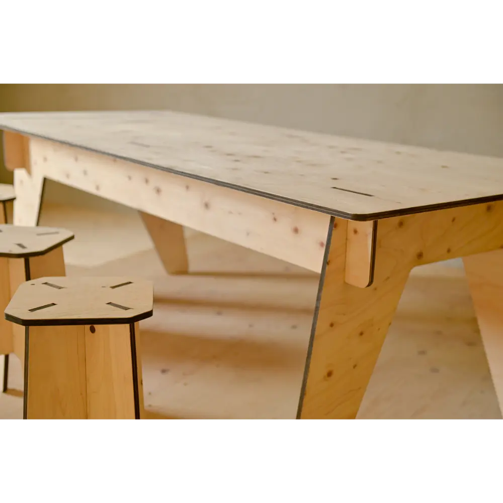 合板家具 テーブルセット - Kanaete(カナエテ) - アイデアをカタチに