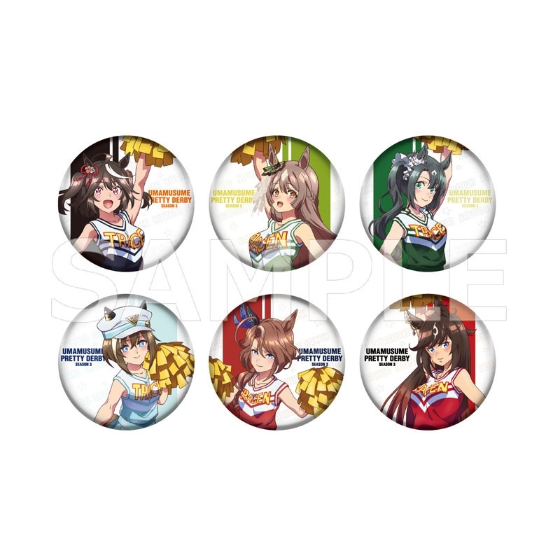 缶バッジコレクション（描き下ろしチアリーダーver.）6種セット / TV