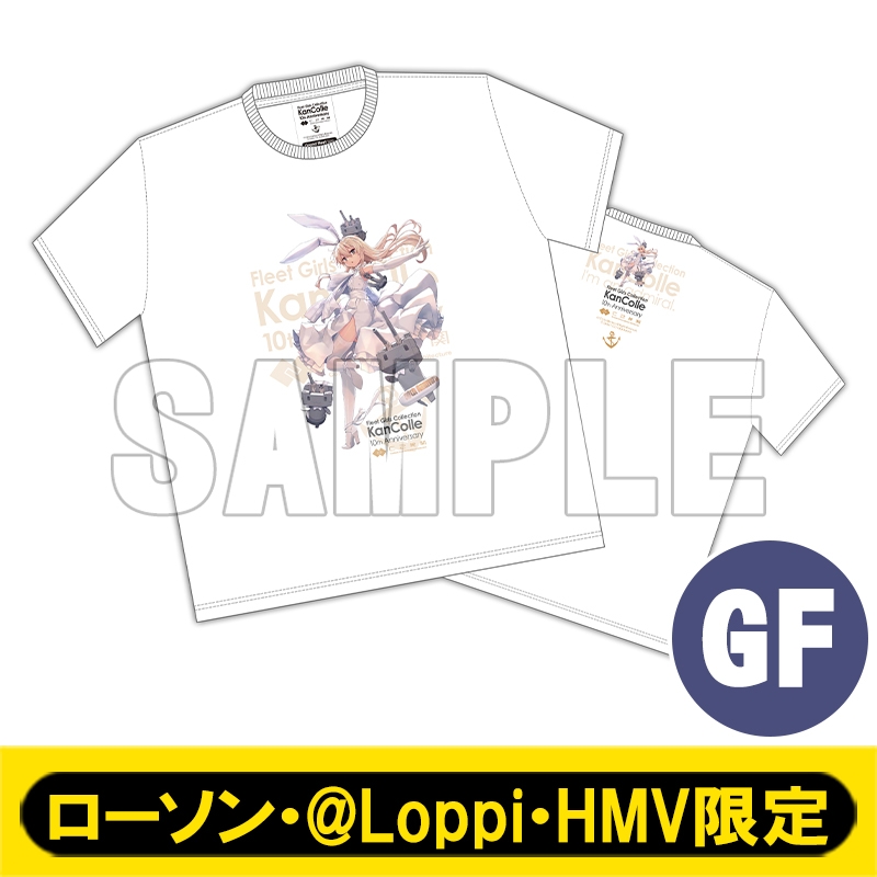 艦これ」10周年記念 公式Tシャツ GFサイズ「島風」mode【ローソン