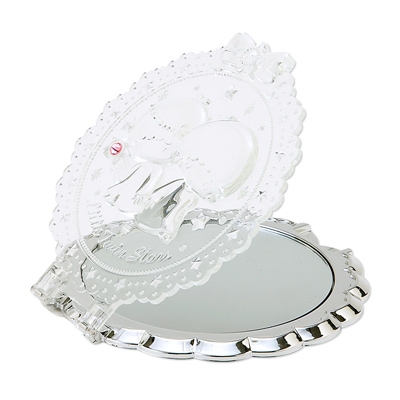 リトルツインスターズ キラキラコンパクトミラー : サンリオ