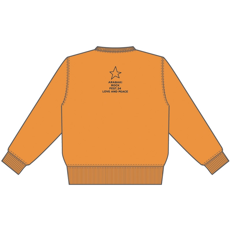 荒吐×奈良美智 スウェット＜セーフティオレンジ＞Lサイズ : ARABAKI
