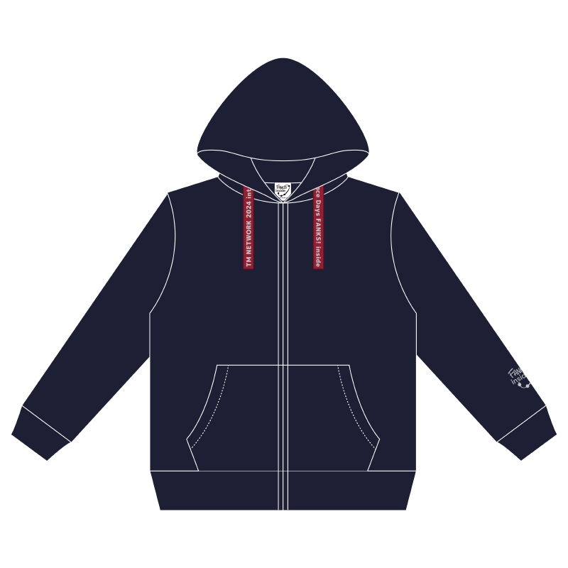 刺繍ジップパーカー（XL） / TM NETWORK 2024 FANKS! inside : TM