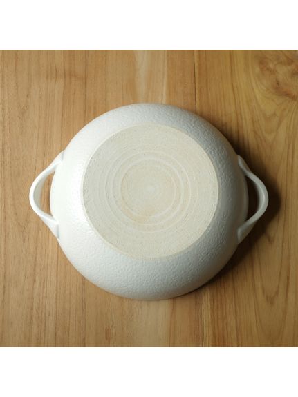 平手むし土鍋 9号 白（土鍋・鍋小物）｜Madu（マディ）｜HAKKA公式
