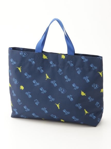 ツーリングダイナソー(恐竜)プリントレッスンバッグ（トートバッグ