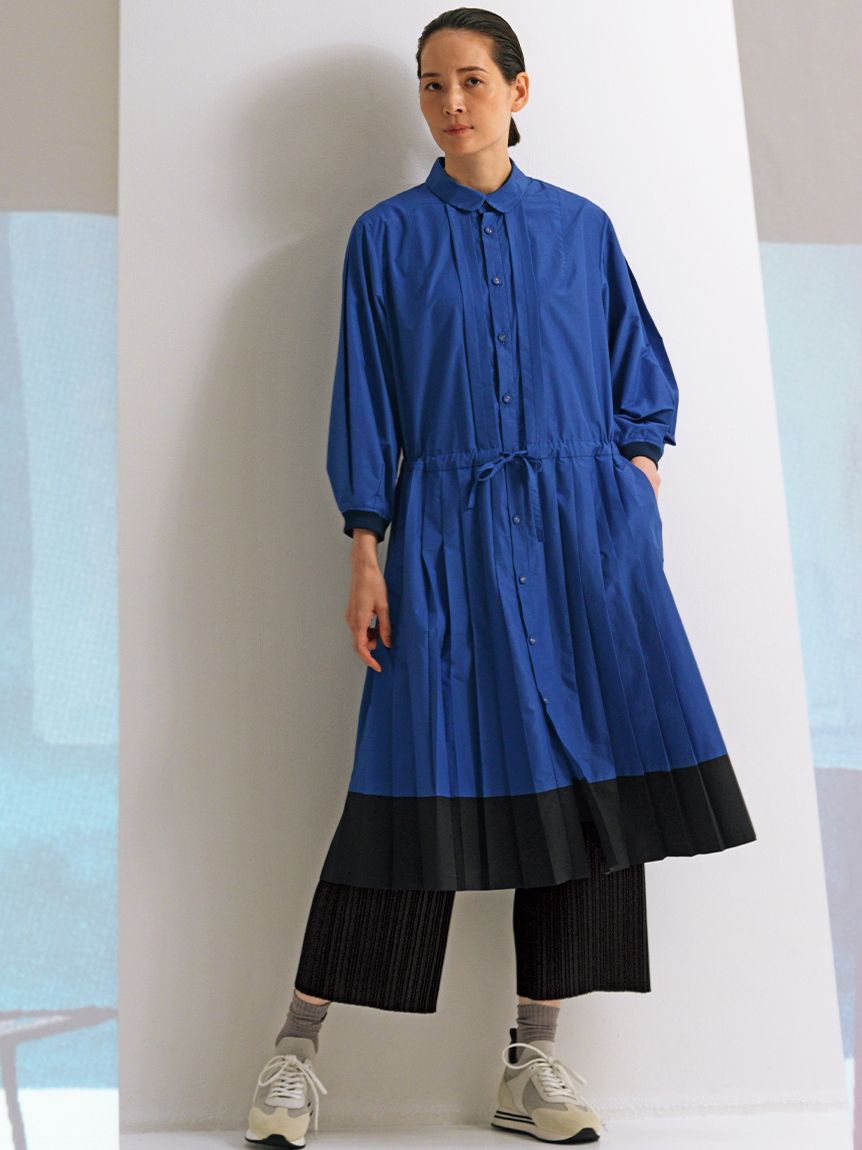 Vert インパクトタイプライタープリーツ加工(前開き・裏地無し