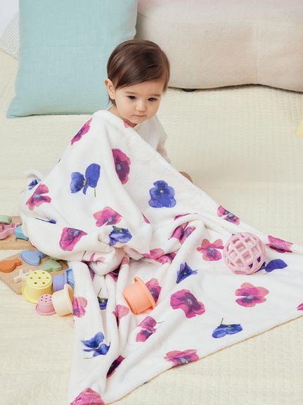 ベビー]オリジナルプリントボアブランケット（ブランケット・タオル