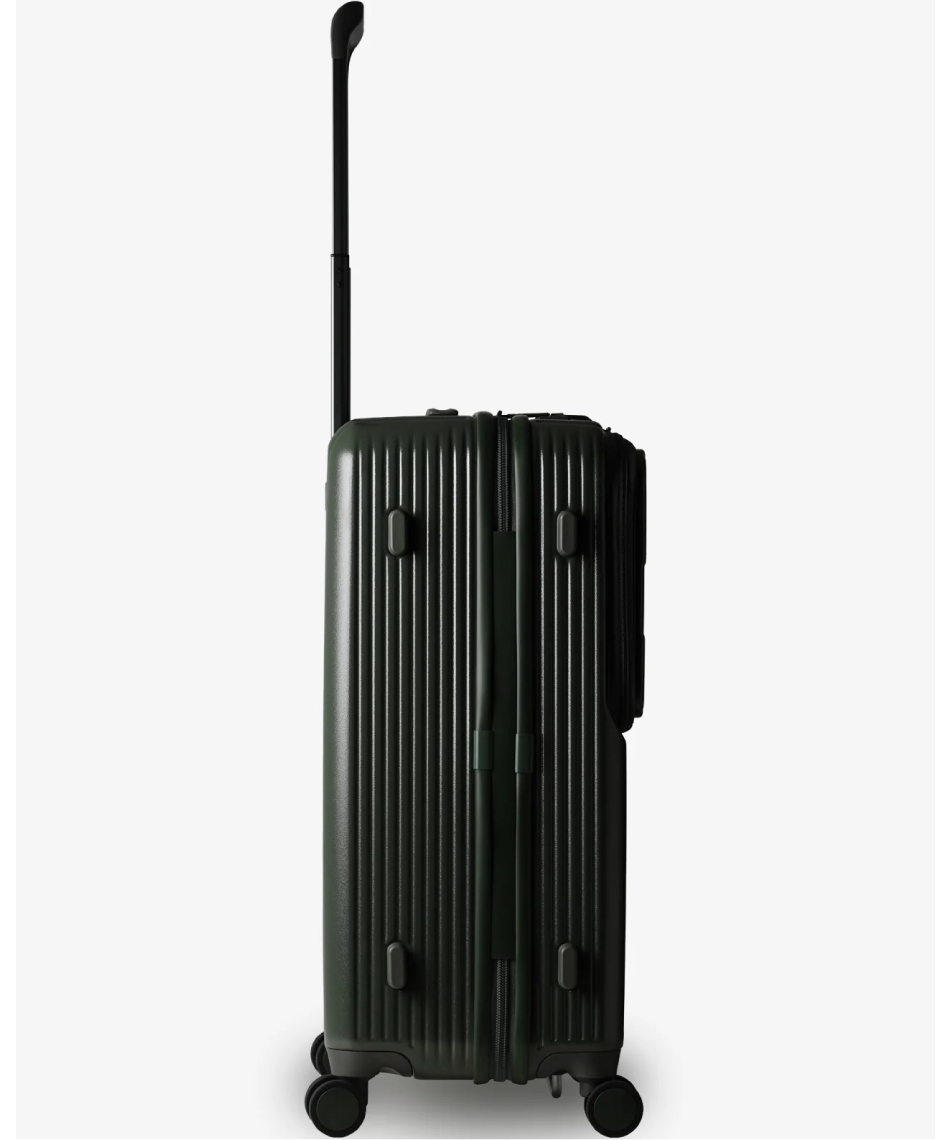 キャリーケース トップオープンポケットスーツケース 62L ミドルサイズ