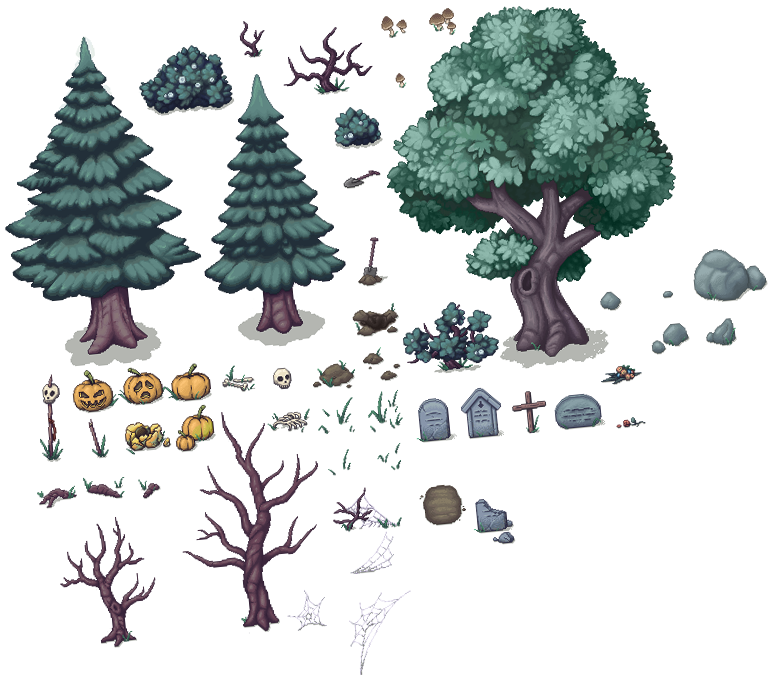 Haunted Forest - RPG Asset Set by WhiteCat