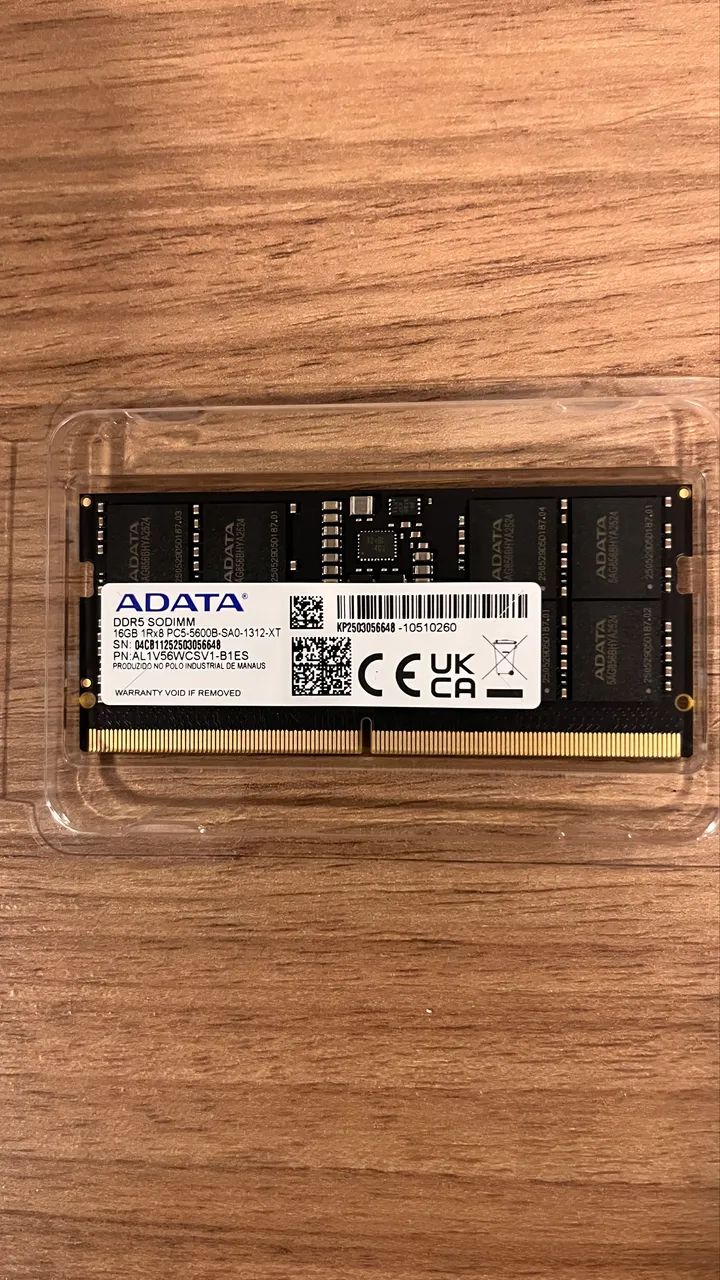 Memória DDR5 16GB 5600Mhz ADATA - Memória RAM - Córrego Grande