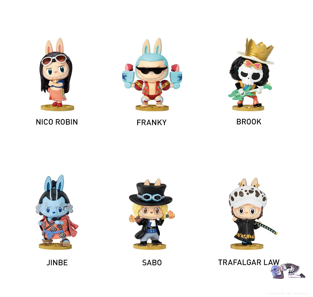 POP MART - THE MONSTERS × One Piece Figure Blind Box - LABUBU set