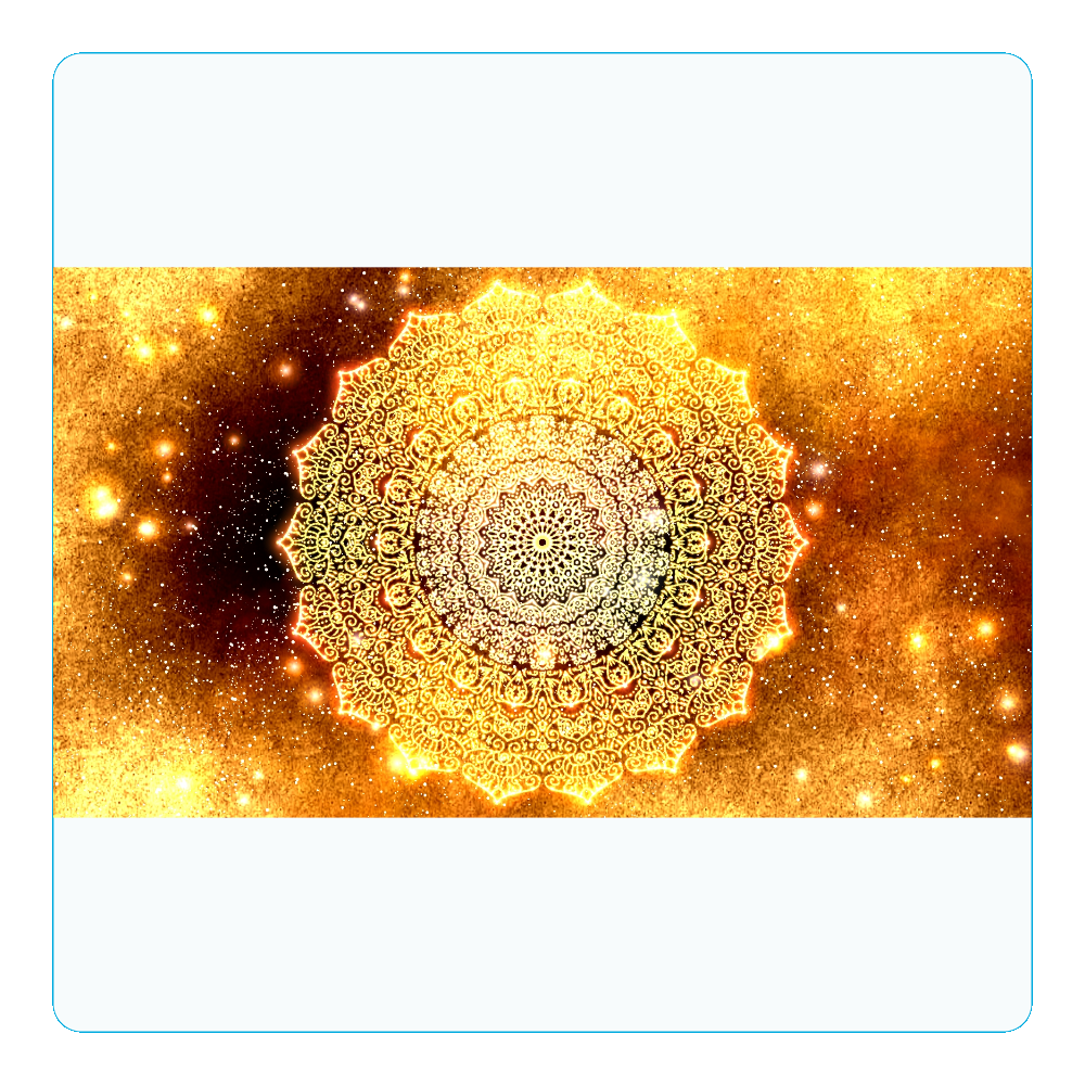 金運・本来の豊かさを受け取る】曼荼羅アートアクリルコースター（四角