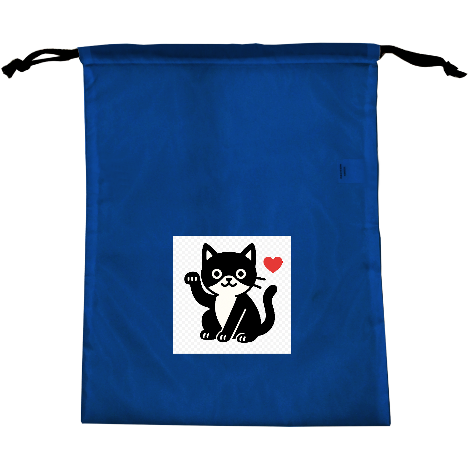 白黒ハチワレ猫01マルチ巾着の商品購入ページ｜クリエイターの