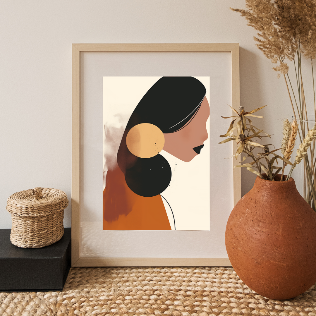 アートポスター（女性の横顔）ポスター A2サイズの商品購入ページ