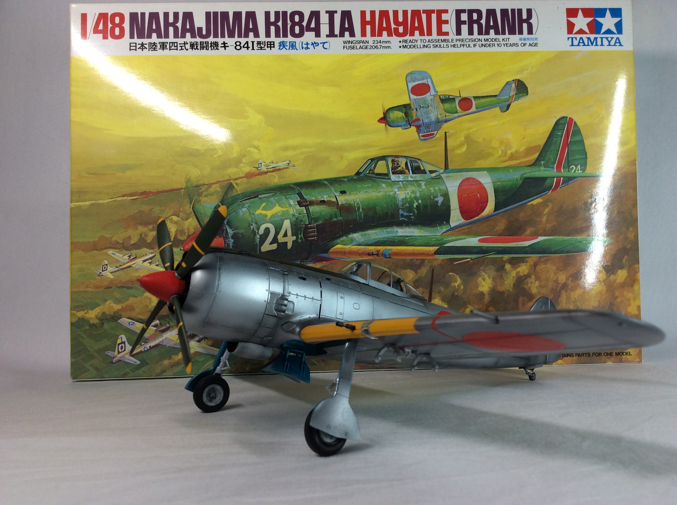 スジボリしたタミヤ1/48_四式戦｜飛行機・AERO｜プラモデル・模型投稿
