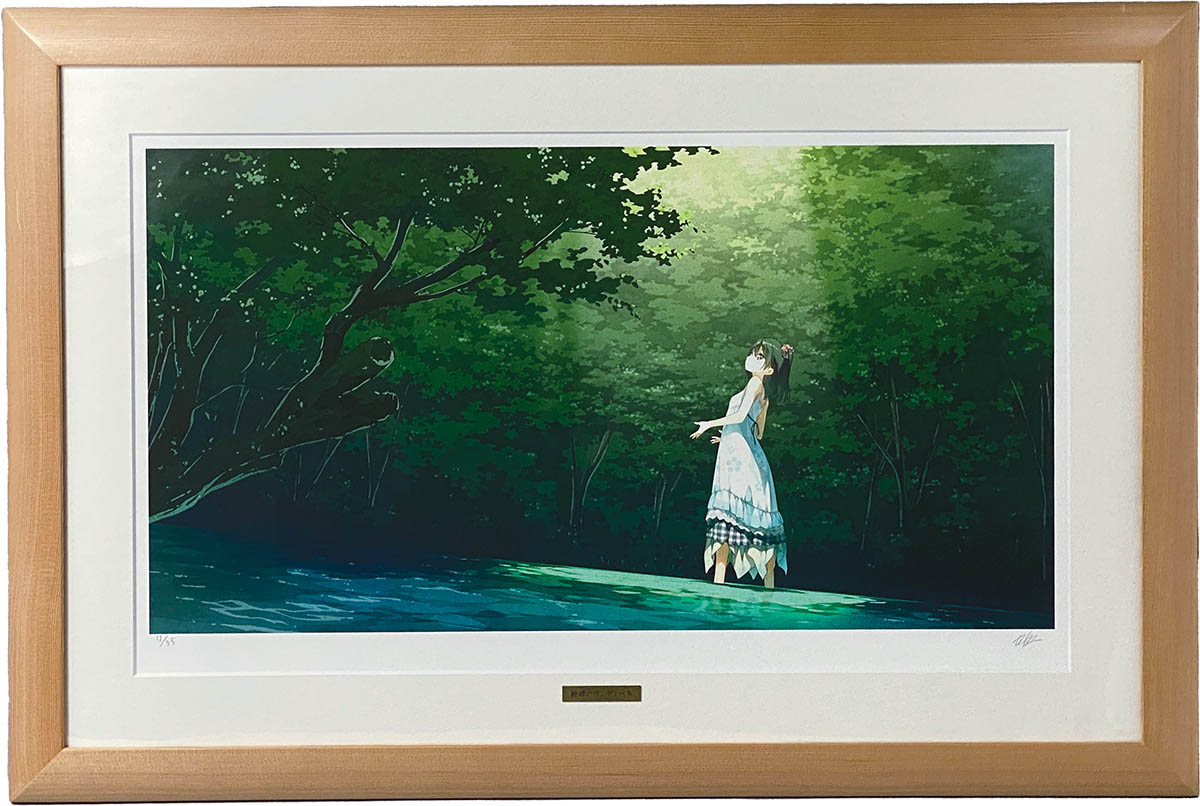 3138] カントク 直筆サイン入りカラー複製イラスト「新緑のウンディーネ」