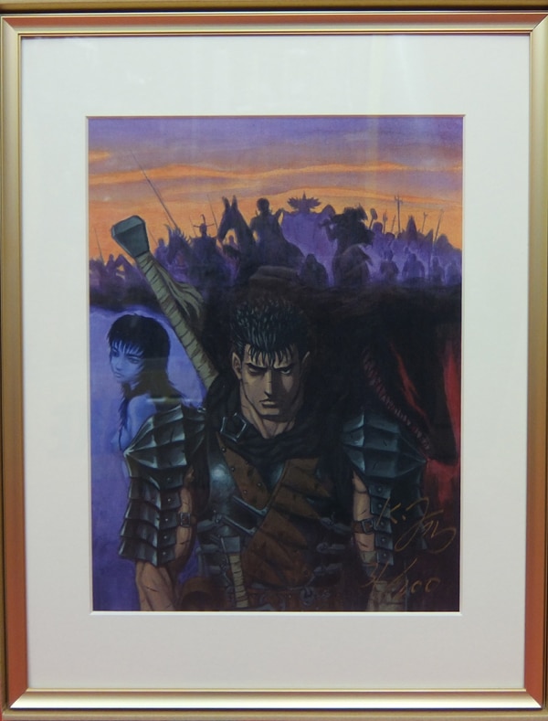 PG-4148]ベルセルク 直筆サイン入りカラー複製イラスト 三浦建太郎