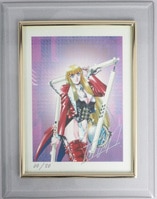 矢口高雄直筆サイン入りレフグラフ「釣りキチ三平」