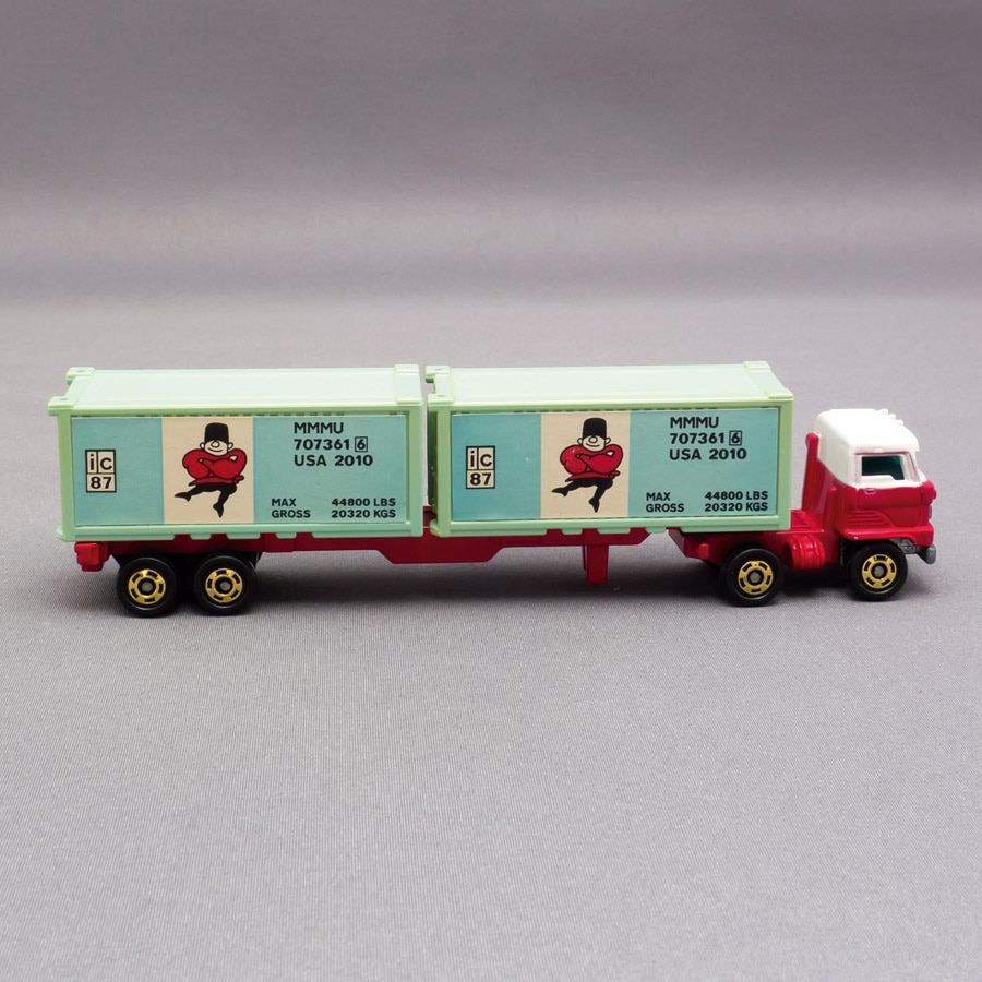 トミー ロングトミカ 日野セミトレーラー 海上コンテナ運搬車 赤白